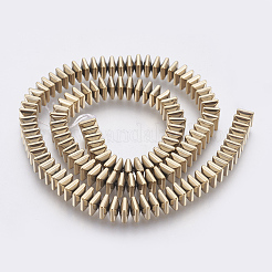 Electroplated Non-magnetic Synthetic Hematite Bead Strand&nbsp;G-E495-08A