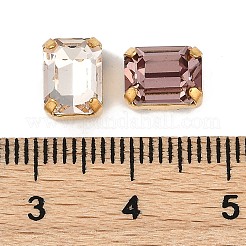Brass Glass Rhinestone Sew on Rhinestones&nbsp;RGLA-B004-04A-G