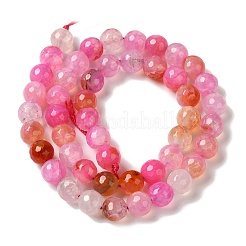 Dyed & Heated Natural Dragon Veins Agate Beads Strands&nbsp;G-P539-A01-02