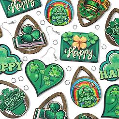 DIY Saint Patrick's Day Earring/Pendant Decoration Making Kits&nbsp;DIY-FS0005-53
