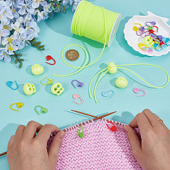 30Pcs Eco-Friendly ABS Plastic Knitting Crochet Locking Stitch Markers Holder&nbsp;IFIN-SC0001-96B