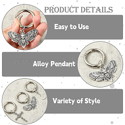 24Pcs 12 Styles Skull Alloy Shoes Charms&nbsp;HJEW-CJ00043
