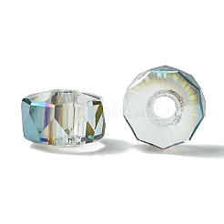 Transparent Electroplate Glass Beads&nbsp;GLAA-K064-10A-HP01