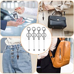 16Pcs Alloy Bar Beadable Keychain for Jewelry Making DIY Crafts&nbsp;KEYC-SZ0001-16B