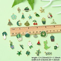 30Pcs 30 Styles Alloy Enamel Pendants&nbsp;ENAM-YW0004-14