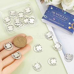 20Pcs 201 Stainless Steel Pendants&nbsp;STAS-SC0009-18