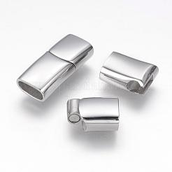 Tarnish Resistant 304 Stainless Steel Magnetic Clasps with Glue-in Ends&nbsp;STAS-G143-80P