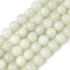 Natural Xiuyan Jade Beads Strands&nbsp;G-Z085-A01-8mm