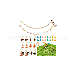 Squirrel & Fox DIY Knitting Tool Sets&nbsp;HJEW-NB00148