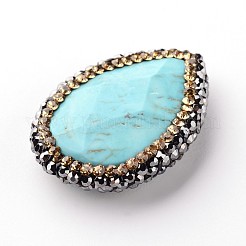 Faceted Oval Natural Magnesite Beads&nbsp;G-F215-37A