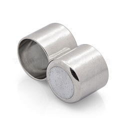 Column Brass Magnetic Clasps with Glue-in Ends&nbsp;X-KK-D351