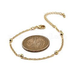 Rack Plating Brass Link Chain Bracelets for Women&nbsp;BJEW-G735-03G