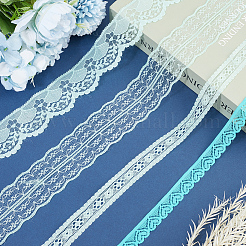 4 Styles Polyester Lace Trim&nbsp;OCOR-GF0005-25B