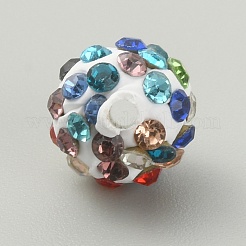 Rhinestone Pave Disco Ball Beads&nbsp;RB-TAC0002-02A-04