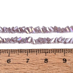 Electroplate Opaque Glass Beads Strands&nbsp;EGLA-Q139-01A-C05