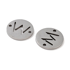 Non-Tarnish 201 Stainless Steel Hollow Flat Round Links&nbsp;FIND-R149-03W-P