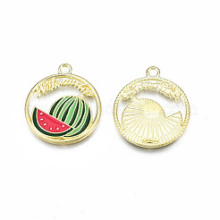 Alloy Enamel Pendants&nbsp;ENAM-S126-104-A-RS