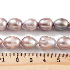 Natural Cultured Freshwater Pearl Beads Strands&nbsp;PEAR-P062-12D