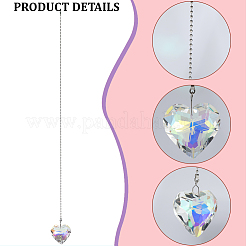 Glass Ceiling Fan Pull Chain Extenders&nbsp;HJEW-WH20021-03P-04