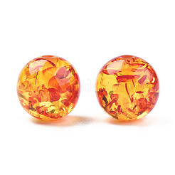 Resin Imitation Amber Beads&nbsp;RESI-N034-01-C01