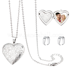 Heart Pendant Necklace DIY Making Kit&nbsp;DIY-DC0001-20