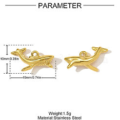304 Stainless Steel Pendants&nbsp;STAS-OY003-71G