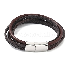 Leather Cord Multi-strand Bracelets&nbsp;BJEW-K141-29B