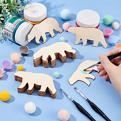 20Pcs 2 Style Unfinished Wood Pieces&nbsp;DIY-OC0010-63