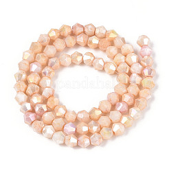 Ombre Effect Dyed Glass Beads Strands&nbsp;GLAA-T025-4mm-09A