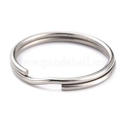 Non-Tarnish 304 Stainless Steel Split Key Rings&nbsp;X-STAS-H153-02P