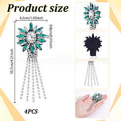 Glass Clothing Patches&nbsp;PATC-WH0028-026B
