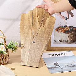 Bust Wooden Display Stands for Necklaces&nbsp;ODIS-WH0331-54