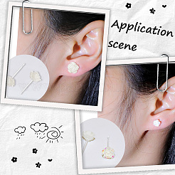 12 Pairs 6 Styles Resin Stud Earrings&nbsp;EJEW-SP0001-14