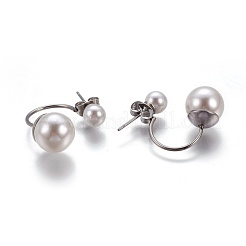 304 Stainless Steel Stud Earrings&nbsp;EJEW-P184-01