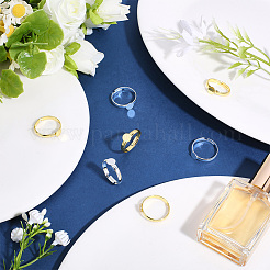 44Pcs 2 Colors Adjustable Brass Pad Ring Bases&nbsp;KK-ME0003-92