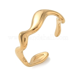 304 Stainless Steel Cuff Open Rings for Women&nbsp;RJEW-L341-07A-G