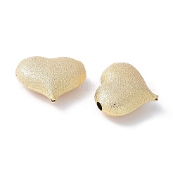 Heart Brass Beads&nbsp;KK-F892-36G