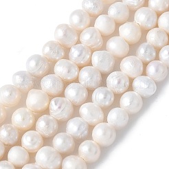Natural Cultured Freshwater Pearl Beads Strands&nbsp;PEAR-I007-07Q-01A