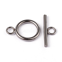 Tarnish Resistant 304 Stainless Steel Ring Toggle Clasps&nbsp;STAS-L176-12P