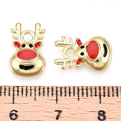 Golden Plated Alloy Enamel Charms&nbsp;ENAM-D040-E01-G