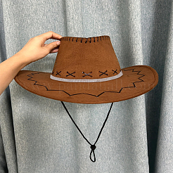 2Pcs 2 Colors Imitation Leather Hat Bands&nbsp;AJEW-LP0007-40