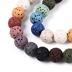 Natural Lava Rock Beads Strands&nbsp;G-N257-17A-01