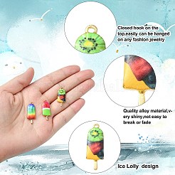 30Pcs 3 Styles Printed Alloy Pendants&nbsp;PALLOY-CJ0002-49