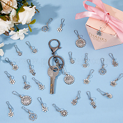 72Pcs 12 Styles Alloy Zipper Pulls&nbsp;HJEW-DC00035