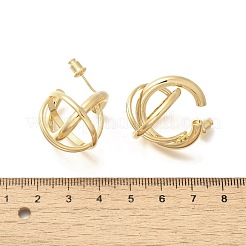 Brass Stud Earrings&nbsp;EJEW-A121-08G