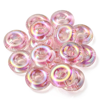 UV Plating Rainbow Iridescent Acrylic Beads&nbsp;OACR-P010-17A-1