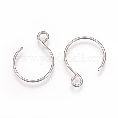 Tarnish Resistant 304 Stainless Steel Earring Hooks&nbsp;STAS-L216-02B-P-1