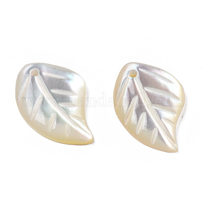 Natural White Shell Pendants&nbsp;SSHEL-S258-100C-1