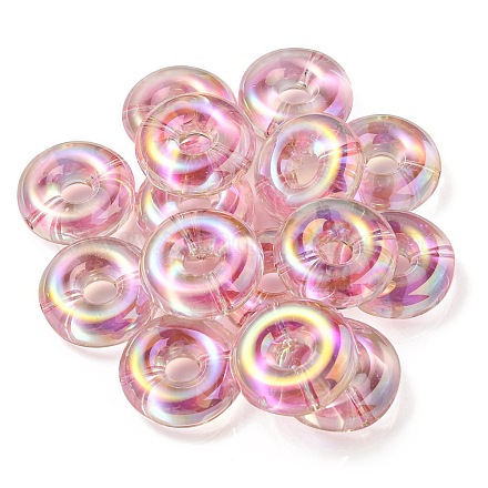 UV Plating Rainbow Iridescent Acrylic Beads&nbsp;OACR-P010-17A-1