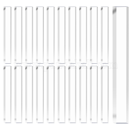100Pcs Transparent Acrylic Sheets FIND-GA0007-20C-1